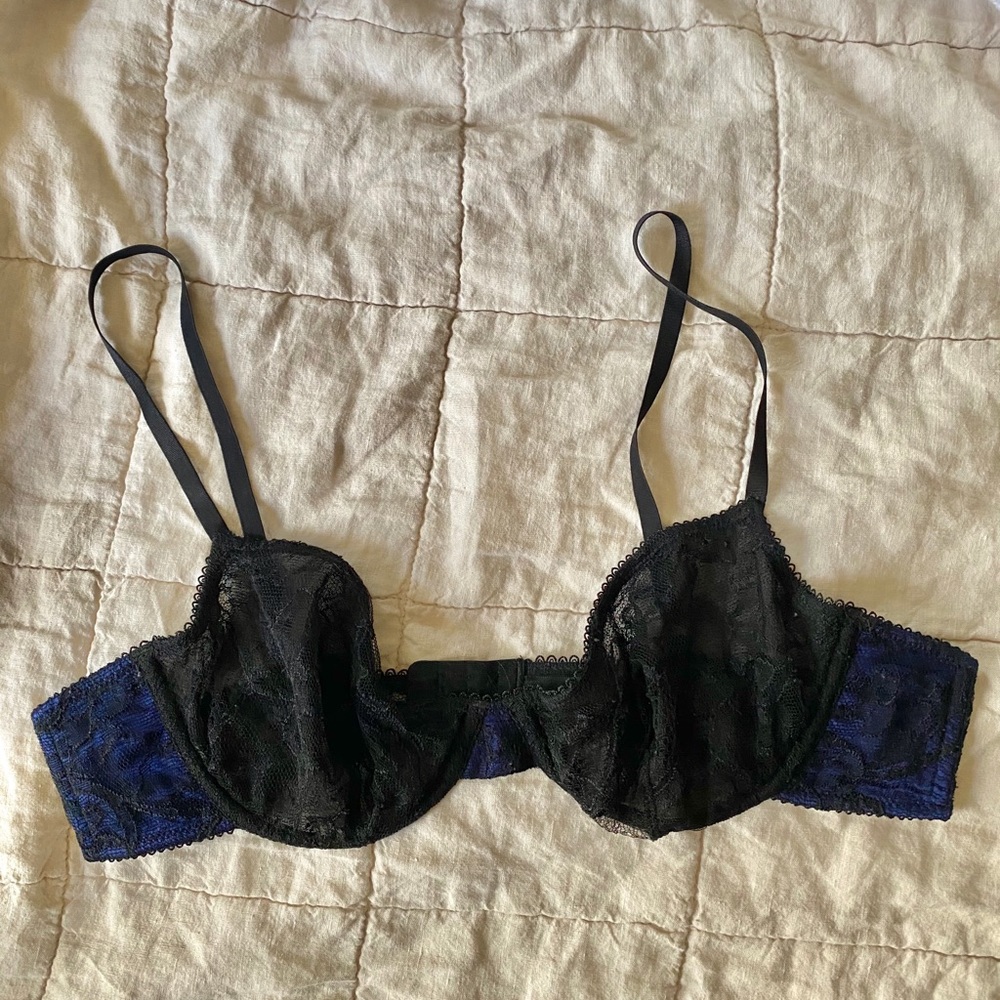 Kiki De Montparnasse - lace silk underwire bra 36B